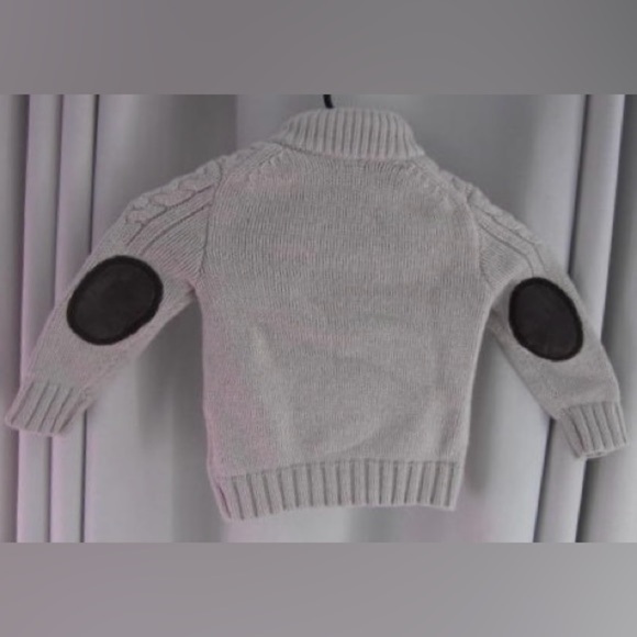 Baby Gap Boy's Cable Knit Cotton Blend Pullover Sweater w/Elbow Patches; Size 2T - Picture 5 of 9